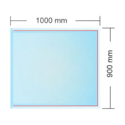 Sklo pod kamna BERLIN 6 mm